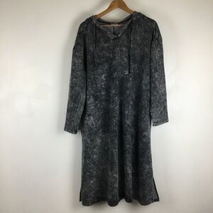 LOGO LOUNGE QVC Lori Goldstein Jersey Knit Hooded Lounge Beachside Dress 2X